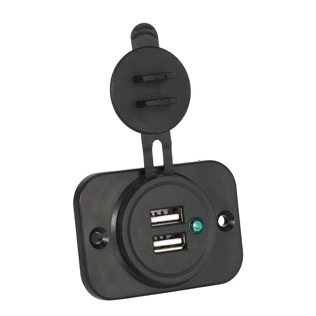 5 шт. 2.1A/1A двойной USB порт автомобильное зарядное устройство зарядка розетка для