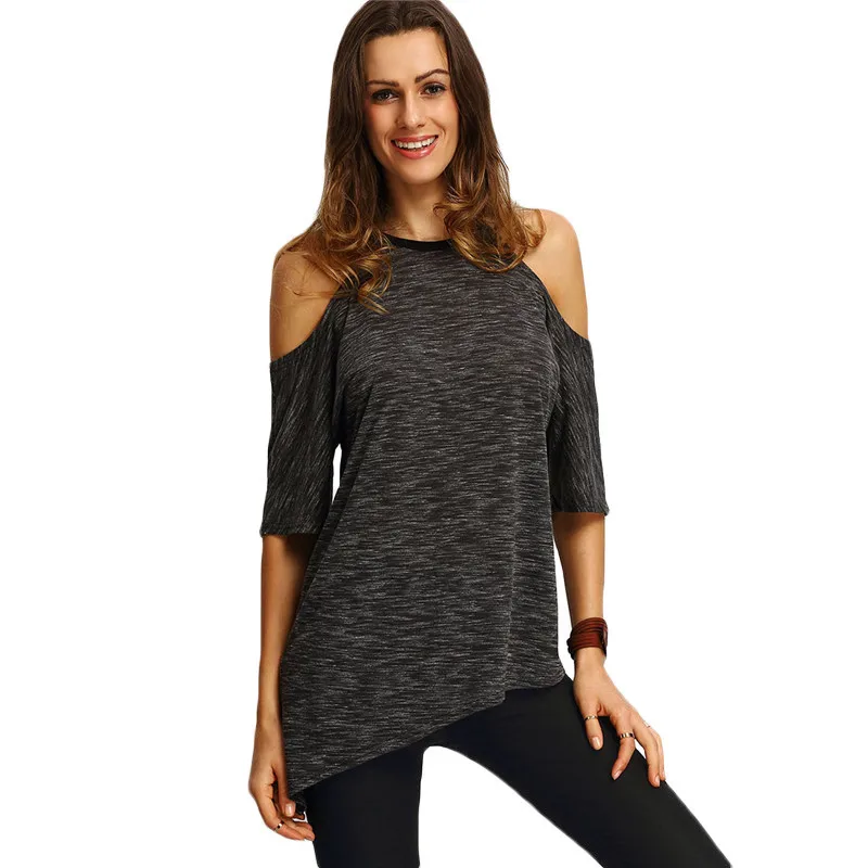 2017 шикарная женская рубашка женские рубашки модные летние с открытыми плечами