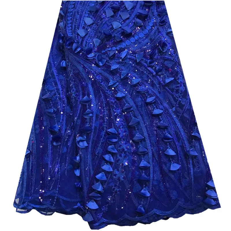 

Best Selling African Lace Fabric 3D Applique Lace For Wedding High Quality Bridal Dress Tulle Lace Fabric Nigerian Laces F925
