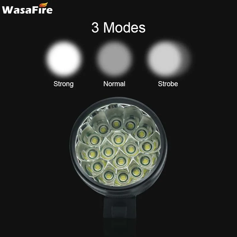 WasaFire 40000 лм 16 xT6 светодиодный светильник для велосипеда, передний головной светильник для езды на велосипеде, велосипедный передний светильник для улицы, ночной езды, кемпинга