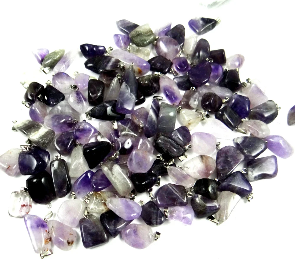 

Free shipping 50pcs/lot hot selling trendy Assorted Natural stone Irregular shape pendants charms jewelry