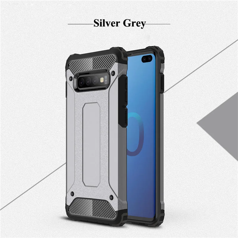Silver Grey Coque чехол для samsung Galaxy J2 Core J4 Prime J6 S9 S10 плюс A6 A7 A8 A9 A6s A9s J3 J5 J7 Pro для телефона повышенной прочности с протекторным рисунком и задняя крышка - Цвет: Silver Grey