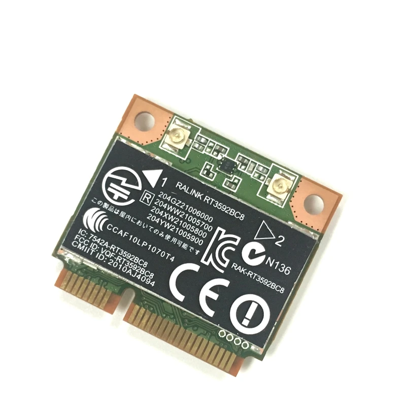 RALINK Rt3592 rt3592bc8 Двухдиапазонная 300 Мбит/с Wi-Fi половинная мини PCI-E Беспроводная-N