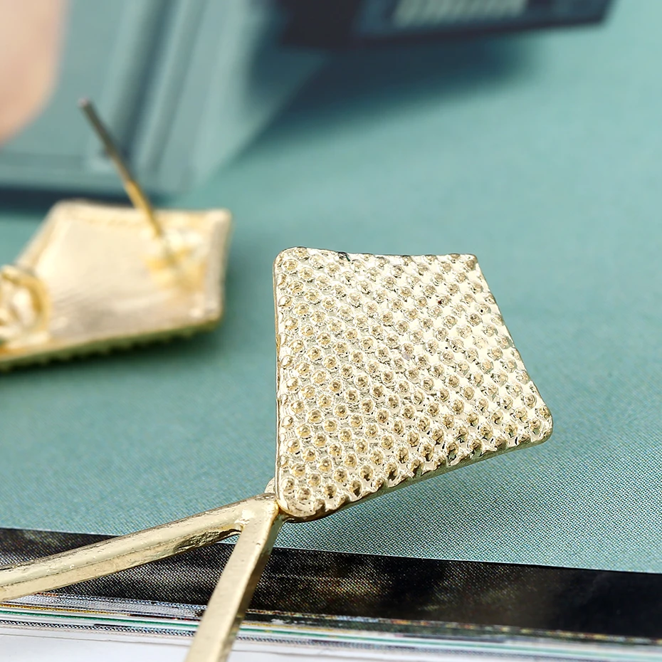 MIDOJEWELRY богемный падение длинные большой сплава моды Стразами серьги для женщин