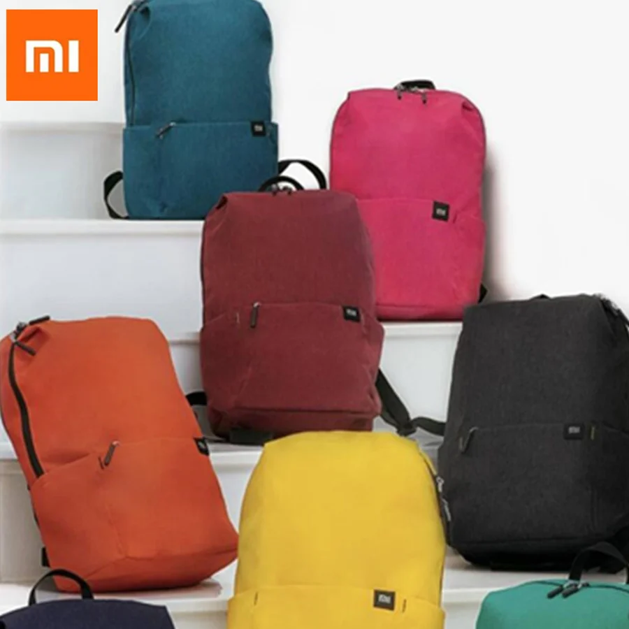Оригинальный цветной рюкзак Xiaomi Mi 10л сумка небольшого размера наплечная