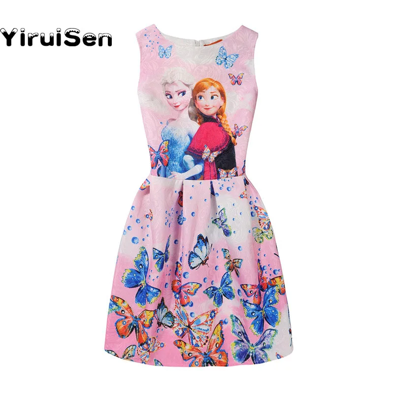 Girls Dresses New 2019 Sleeve Girl Clothes Kids Teenagers Party clothing PRINCESS Children 5 6 12 Years | Детская одежда и обувь