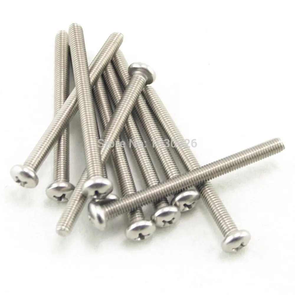 50 штук метрические встраиваемые Винты с крестообразной головкой из нержавеющей