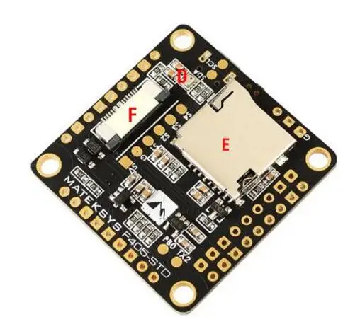 Matek Systems F405-STD BetaFlight STM32F405RGT6 Контроллер полета встроенный Инвертер OSD для SBUS Вход для FPV Racing Quad Drone