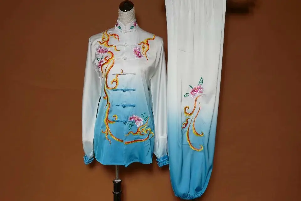 Wushu taichi одежда тайцзи changquan Униформа боевые искусства соревнования вышитые