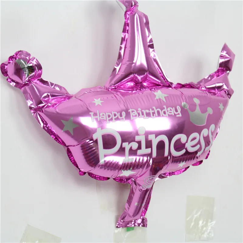 1 шт. мини воздушный шар корона принцессы/принца фольга шарики для дня рождения