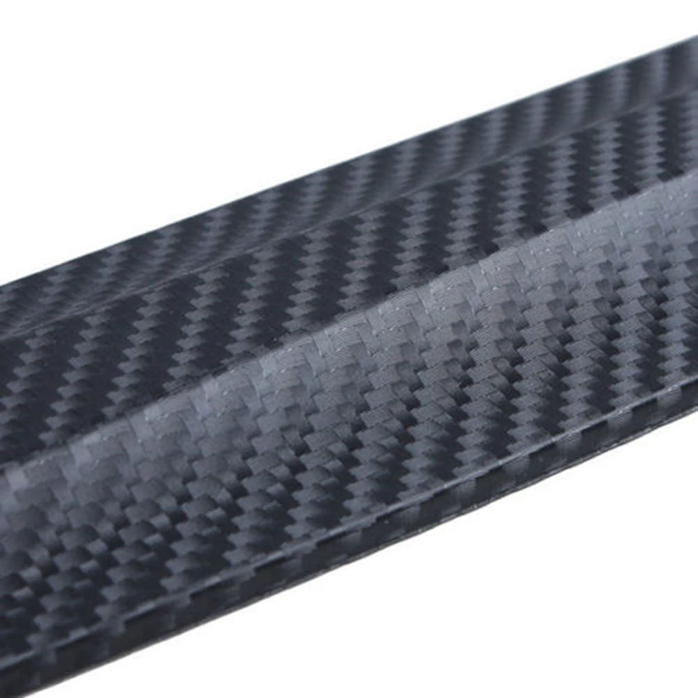 2Pcs Carbon Fiber Texture Car SUV Bumper Edge Guard Strip Anti-rub Protector