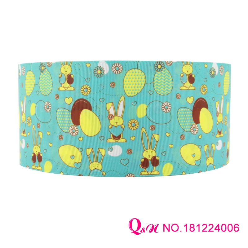 Q&ampN ribbon 22mm 38mm 75mm 10yards Easter Day Printed Grosgrain Ribbon Hair Bow/Christmas/wedding DIY Sewing Craft | Дом и сад