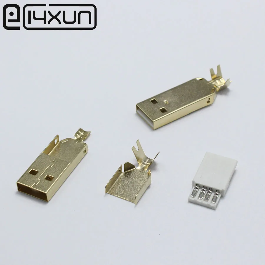 50 наборов USB 2 0/3 0 Тип сварочный с разъемом папа Позолоченные разъемы usb хвост