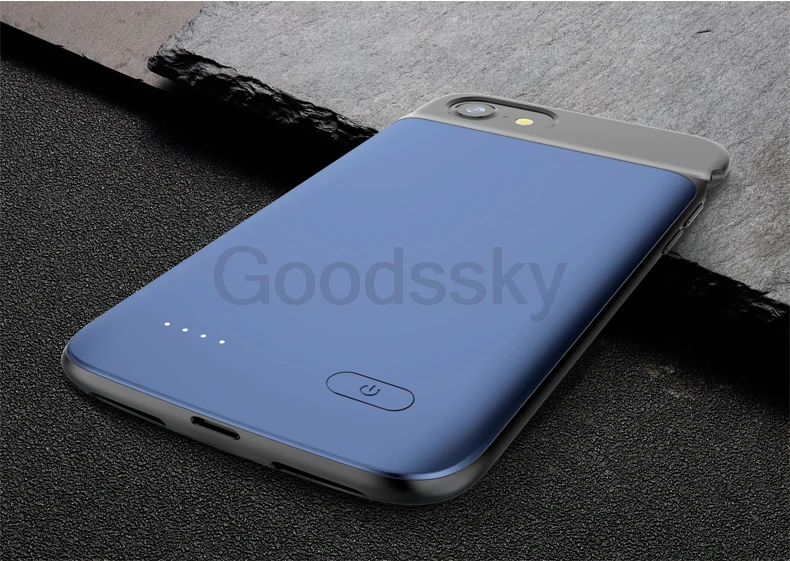 Для iPhone 6 6s 7 8 Plus чехол для зарядного устройства для iPhone X XS Max XR тонкий силиконовый резервный блок питания зарядное устройство задняя крышка аудио