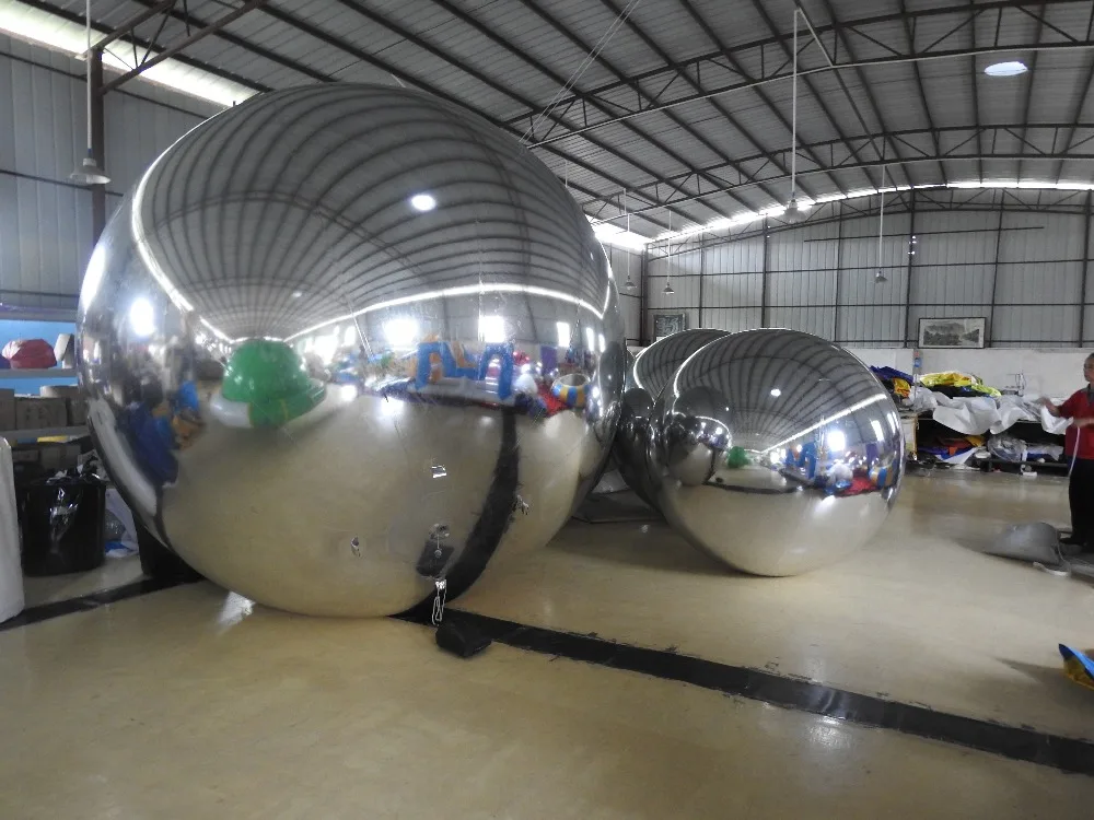 

10ft Diameter Pvc Inflatable Mirror Ball /Decorative Ball Used For Storefront Or Square Advertising Campaign Or Decoration