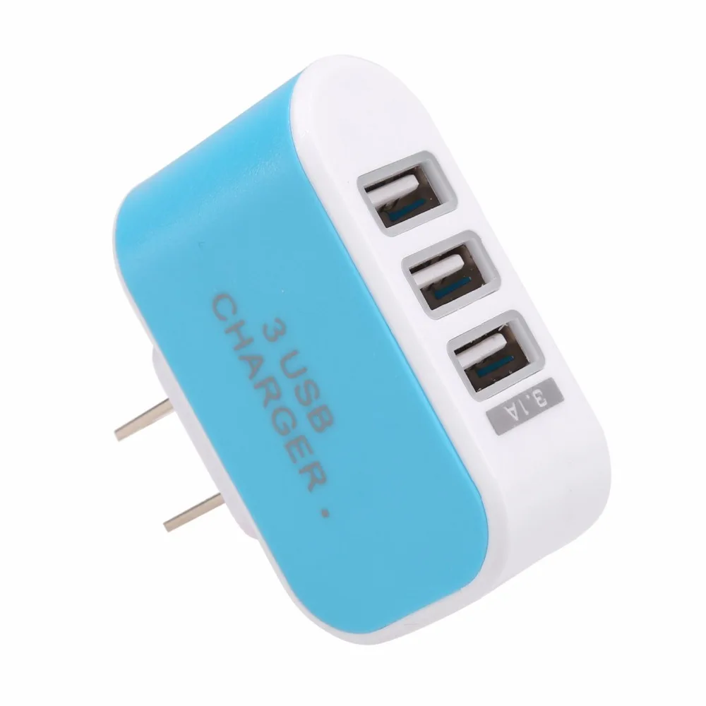 Настенное дорожное зарядное устройство с 3 USB-портами 2018 А | Электроника