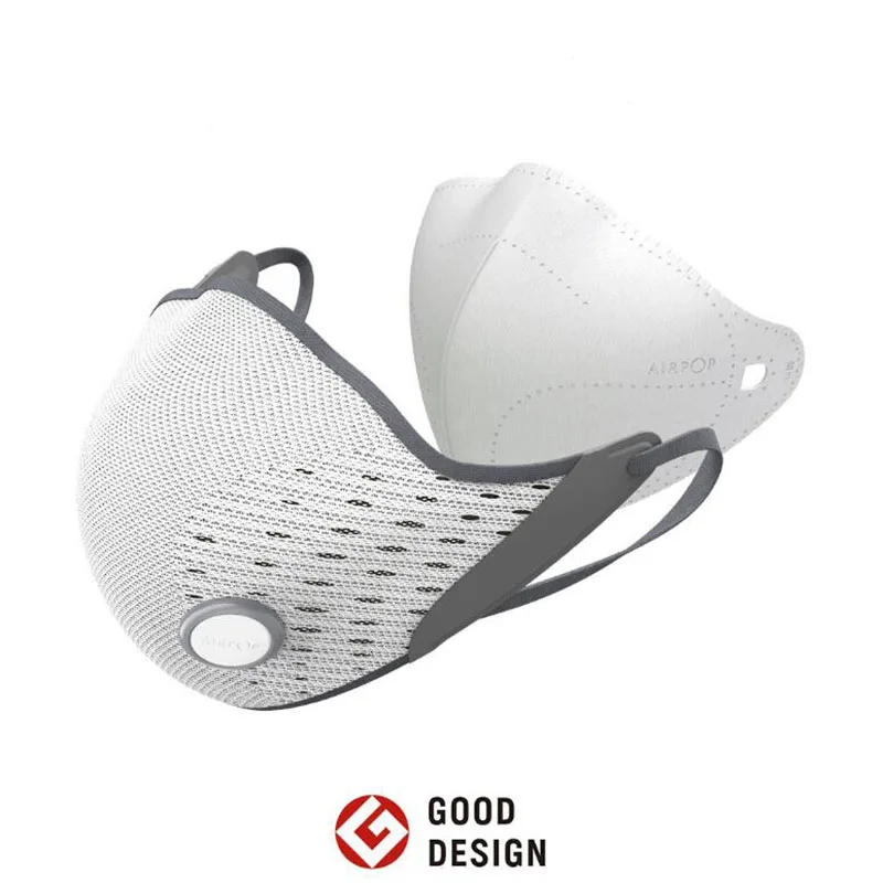 Xiaomi Mijia AirPOP активная маска светильник 360 PM2.5 анти-загрязнения анти-дымчатый материал для маски для лица Антибактериальная воздушная одежда с фильтром - Цвет: Белый