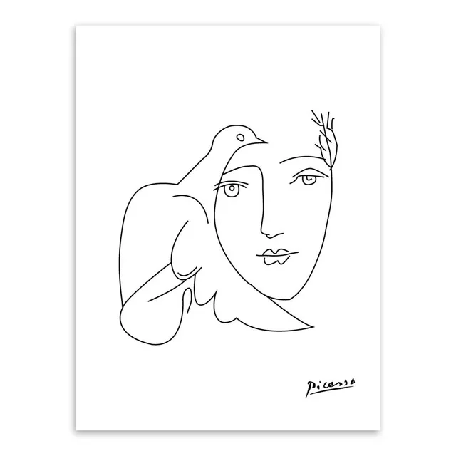 Picasso Abstrato Animal da Mouse minimalista Grande холст художественный принт плакат Retrato Da Parede Camel