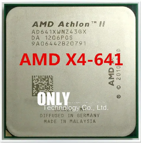 Процессор AMD Athlon II X4 641 2,8 ГГц четырехъядерный процессор AD641XWNZ43GX разъем FM1