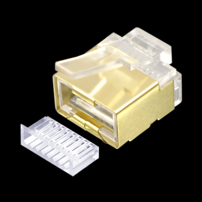 CNCBO Cat6 FTP позолоченный медный корпус RJ45 Ethernet разъем модульный компьютерный