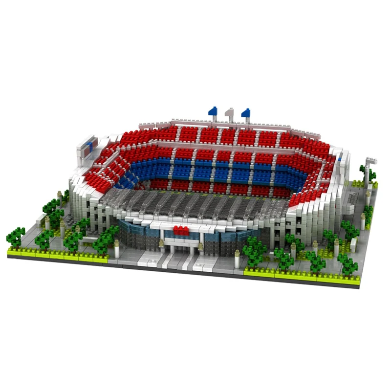 Мировой большой футбольный стадион модель поля строительные Конструкторы