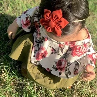 Toddler Kid Baby Girls Solid Color Off Shoulder Long Sleeve Fashion Romper Jumpsuit Outfits Set Clothes Hot Sale