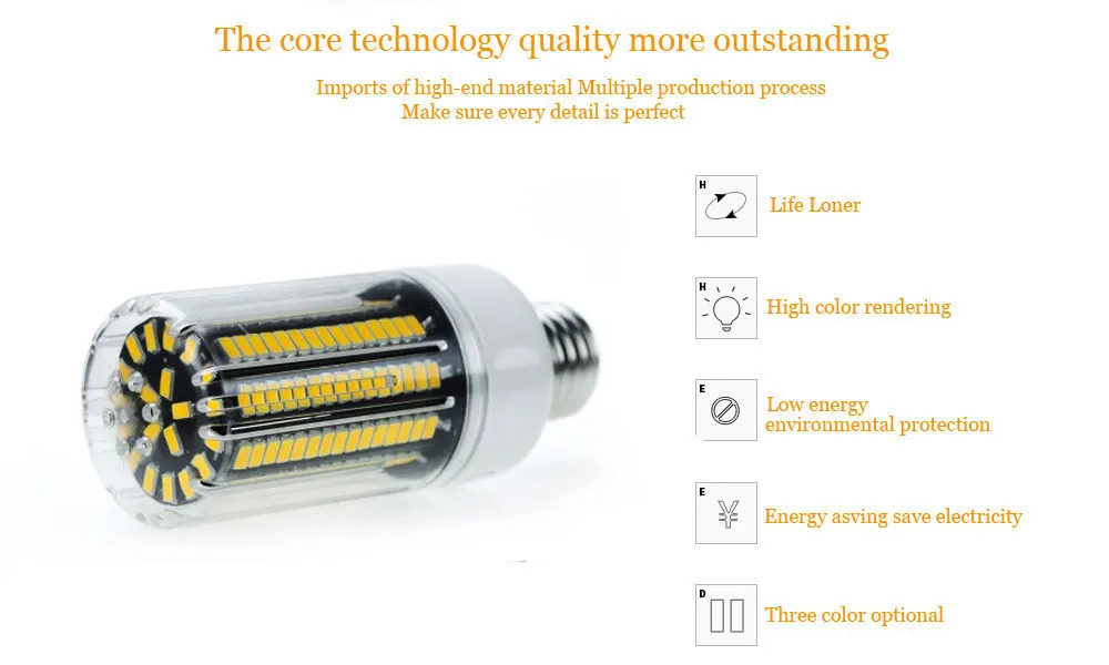 20 Вт люменов 5736 SMD Led кукурузная лампа свет E27 E14 15 12 9 7 5 Светодиодная без мерцания