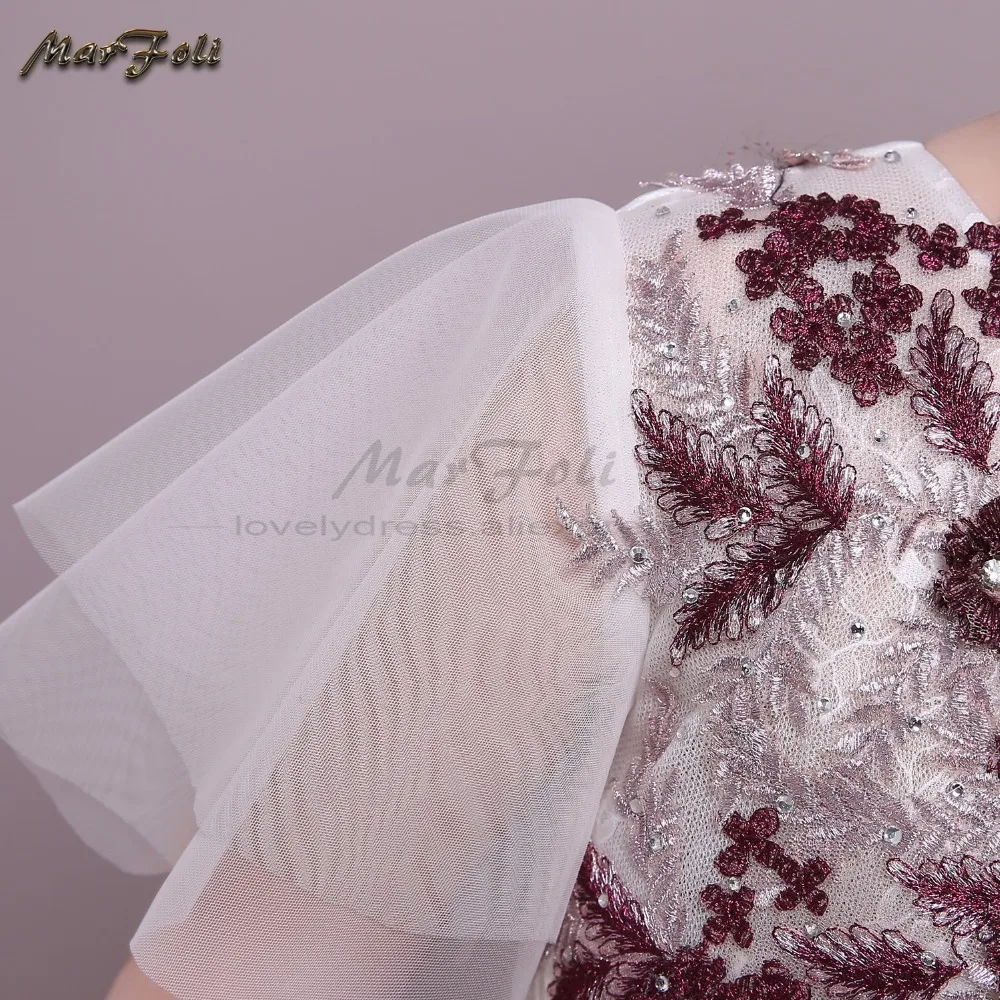 Marfoli Girls Dress 2017 Ball Gown Princess Sleeved Appliques Floral Design for Clothes Party 2-8Y | Детская одежда и обувь