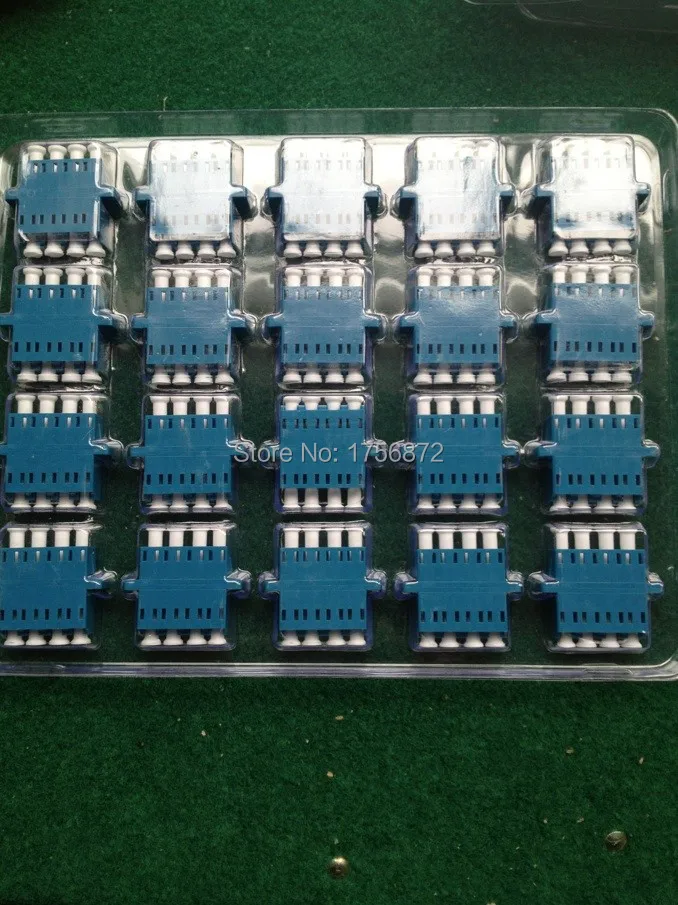 20 шт./лот LC/UPC четырехволоконно-оптический адаптер LC четырехволоконный