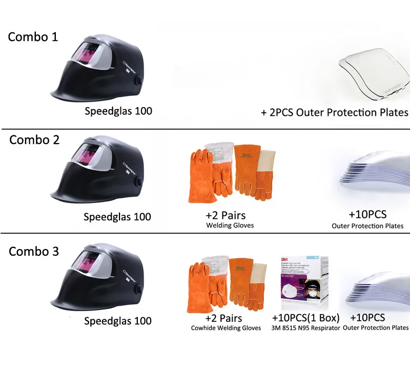 3 м Speedglas 100V сварочный щит с автозатемнением MMA MIG/MAG/TIG/SMAW Защитные комплекты|kit kits|tig