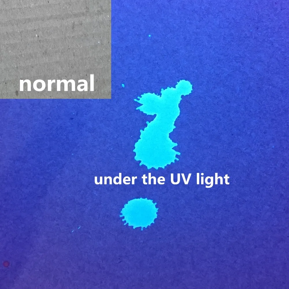 Лак на основе прозрачного UV реактивный Blacklight paint невидимый при дневном свете но