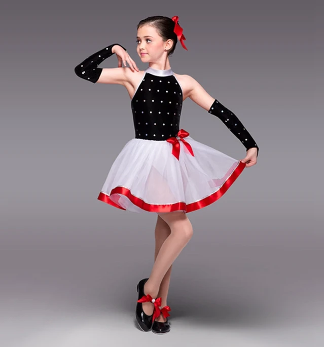 

2018 Children's New Ballet Uniforms Velvet Dance Skirt Girls Stage Dancing Dress Kids Dancing Competition Skirt Suit B-2438