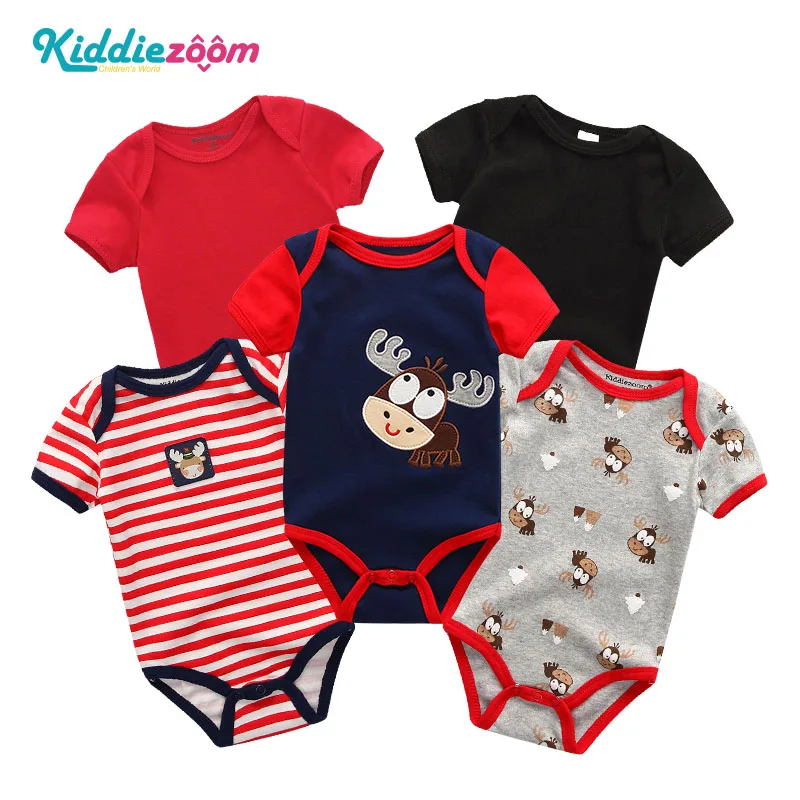 Baby Sets5127 Комплекты одежды из 5 предметов, Детские боди с короткими рукавами, хлопок, одежда для маленьких мальчиков, одежда для новорожденных девочек, Roupas de bebe, 0-12 месяцев - Цвет: Baby Sets5127