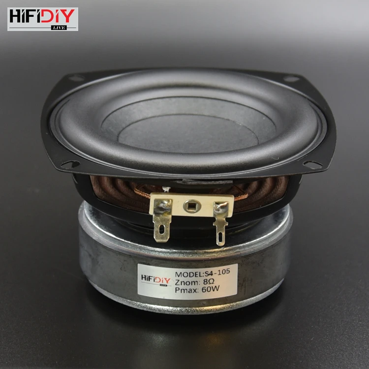 Unidade de Alto-falante Theater para 2.1 Alto-falante Hi-fi Polegadas 60w Woofer Alta Potência Longo Tempo Baixo Home Subwoofer Diy 4
