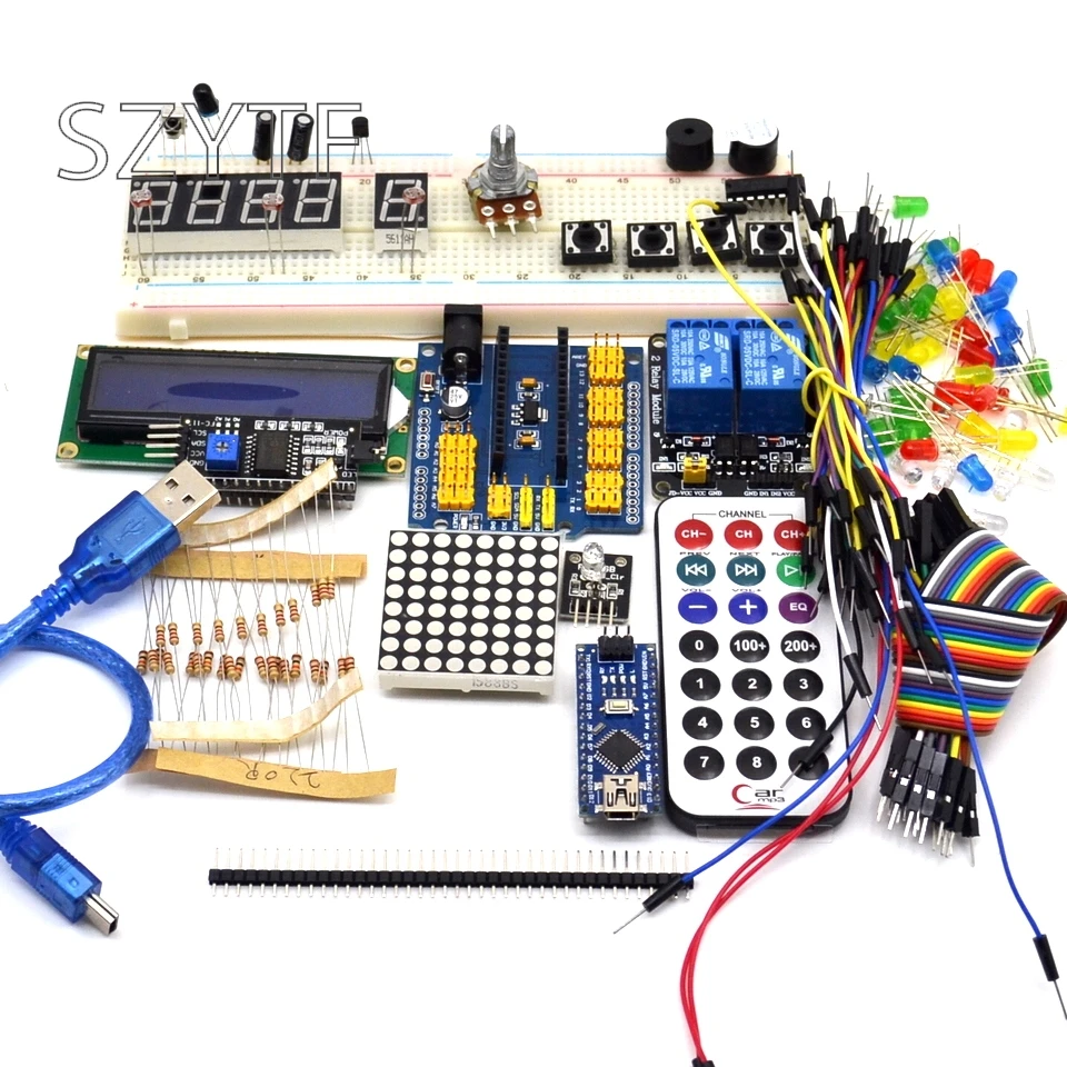 Начинающих стартовый набор nano 3 0 DIY Набор для Arduino IDE с Чехол|Интегральные схемы| |