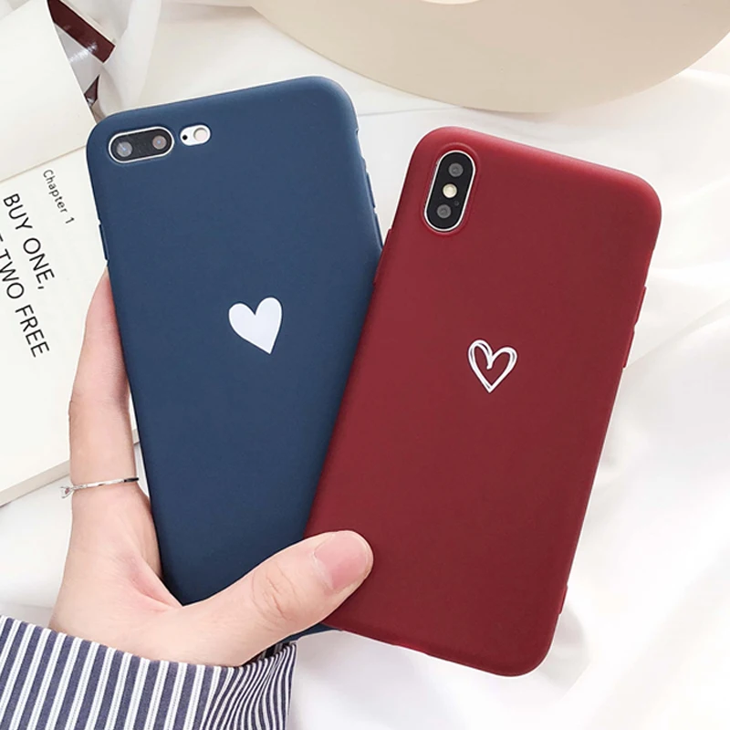 Чехол LACK для iphone XS Max с милыми сердечками мягкий чехол из ТПУ 6 6S 7 8 Plus X XR модная
