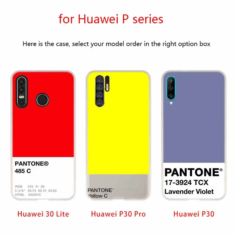 Чехол для телефона Caliente Pantone Huawei P40 P9 P10 P20 P30 Lite Cases Pro P Smart 2019 мягкий чехол |