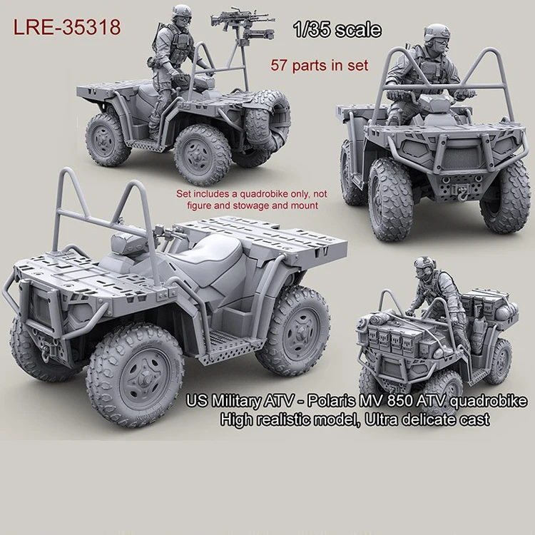 Полимерный модельный комплект 1/35 США военный мотовездеход Polaris MV 850 квадроцикл