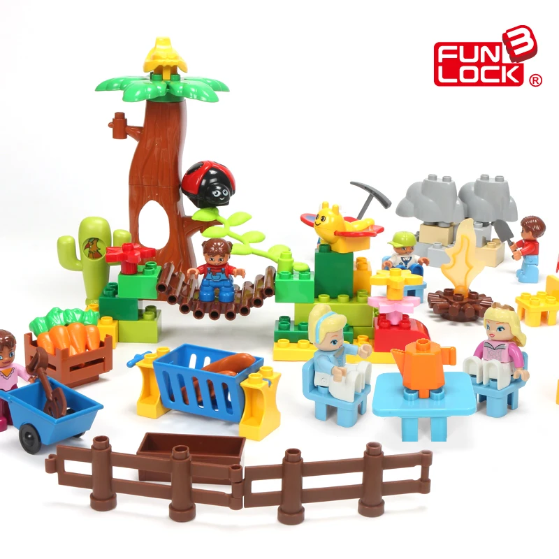 Камень Duplo садовые блоки Досуг Тема аксессуары игрушки для детей | Игрушки и хобби