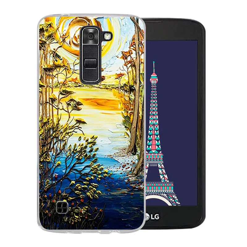 Мягкий силиконовый чехол с рисунком Ван Гога для LG K7/Tribute 5 LS675/X210 X210DS телефона
