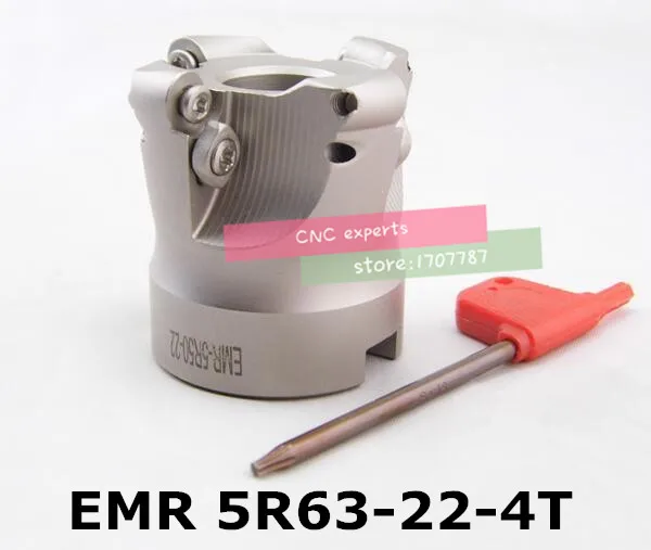 10 шт. RPMT10T3MO и 1 EMR 5R 63 22 4T фреза фрезерного станка фрезерные инструменты с ЧПУ для