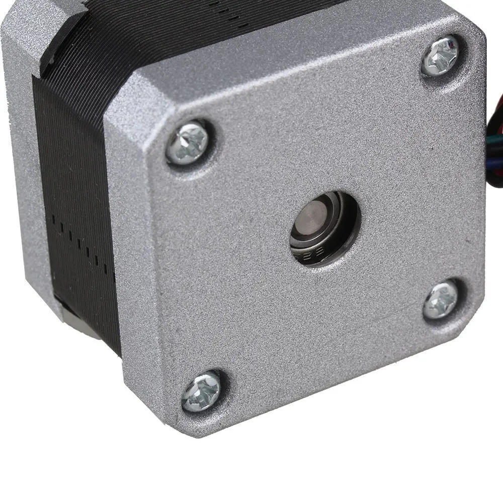 Серебряный 42 мм двухполярный проекционный шаговый двигатель DC12V 0.4A двухфазные