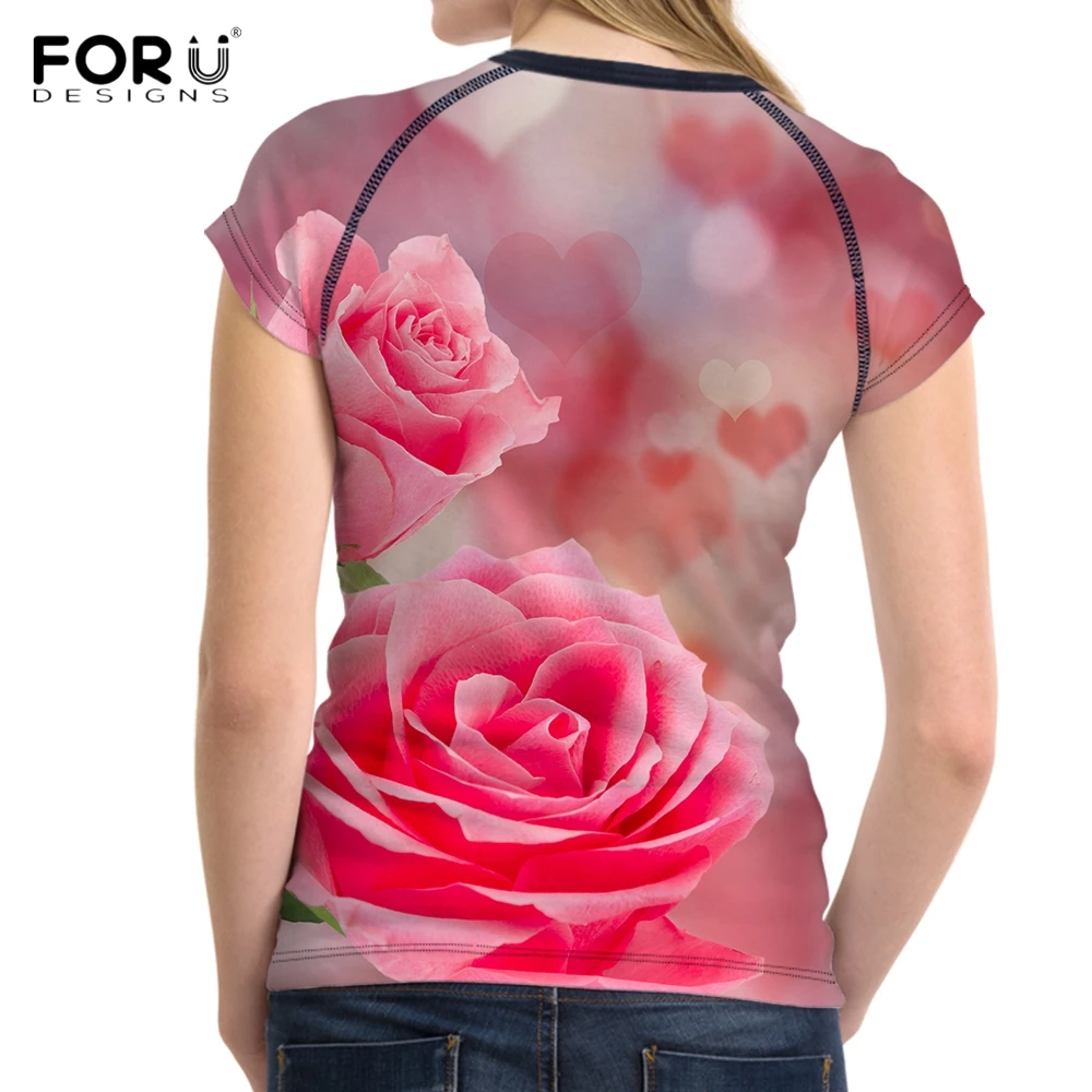 Женская футболка с коротким рукавом и круглым вырезом принтом - купить по