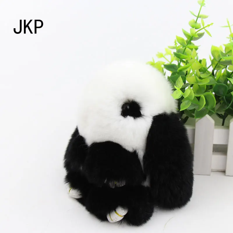 2018 мех кролик брелок лак для волос pom кроличья шерсть игрушка кукла ключей 13 см