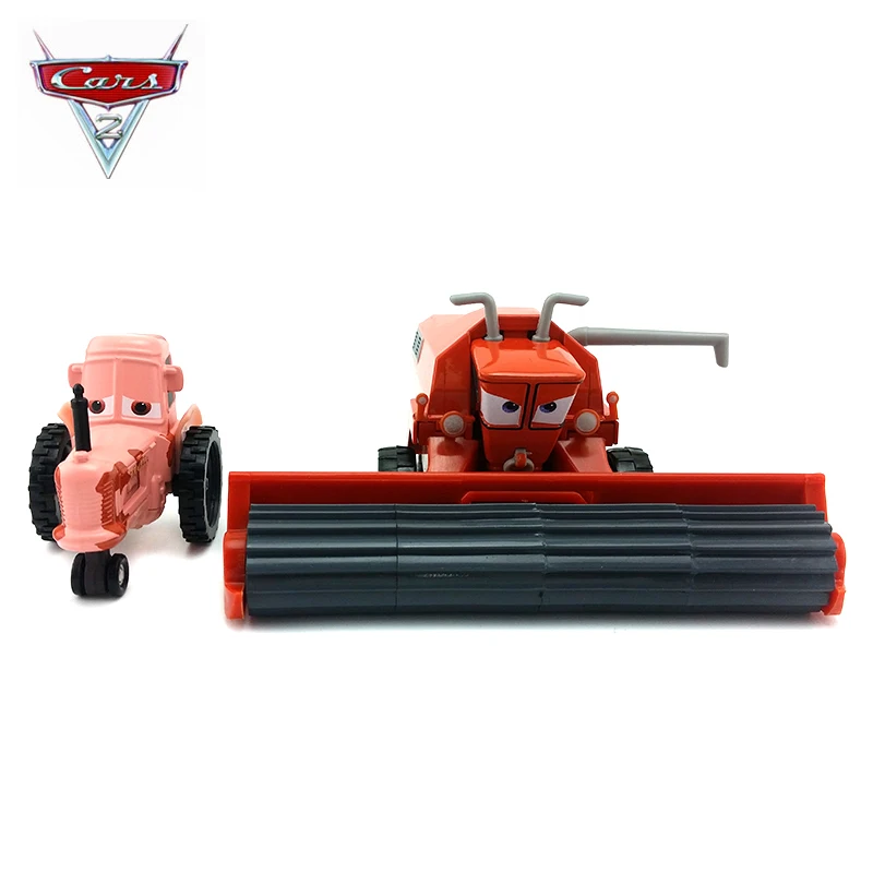 Disney Pixar Cars 2 Diecasts игрушечные транспортные средства Франк комбайн бульдозер Chewall Металлический Игрушечный Автомобиль Детский подарок на день рождения
