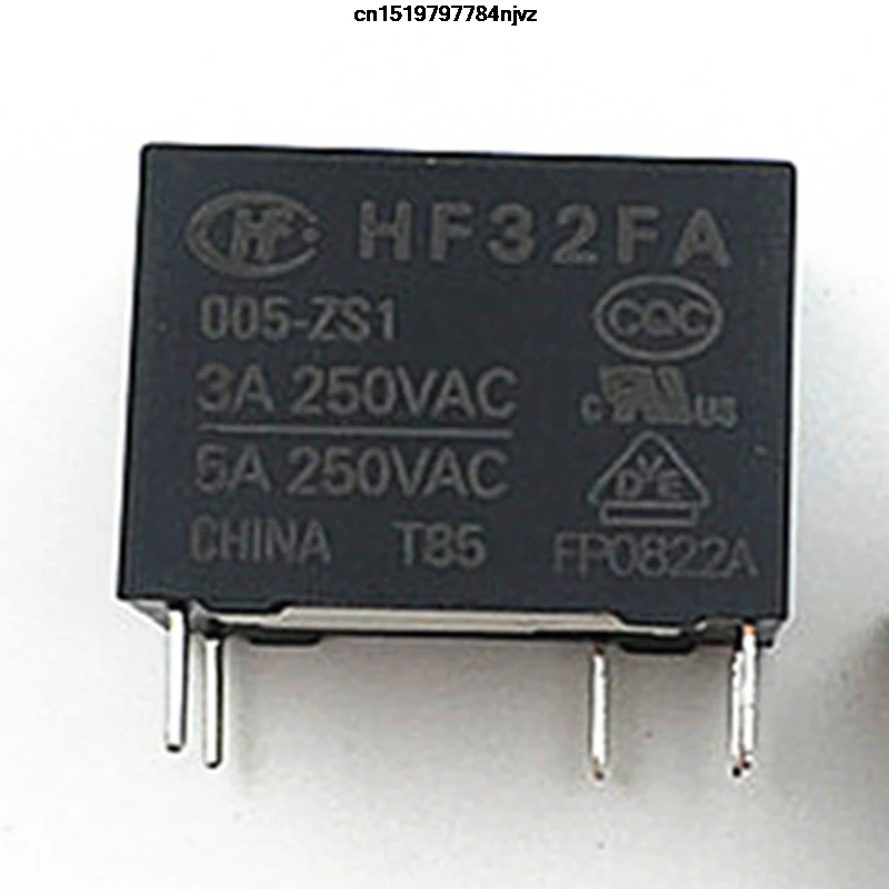 HF32FA 005 ZS1 5VDC 012 12VDC 024 24VDC 009 9VDC 5PINS 5A Мощность реле 10 шт.|Интегральные схемы| |