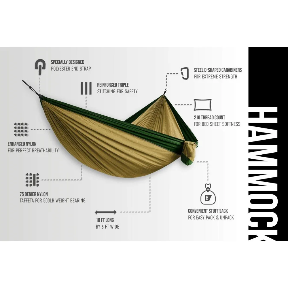 2 человека двойной Кемпинг Сверхлегкий гамак ремни для дерева XL 10 футов нейлон