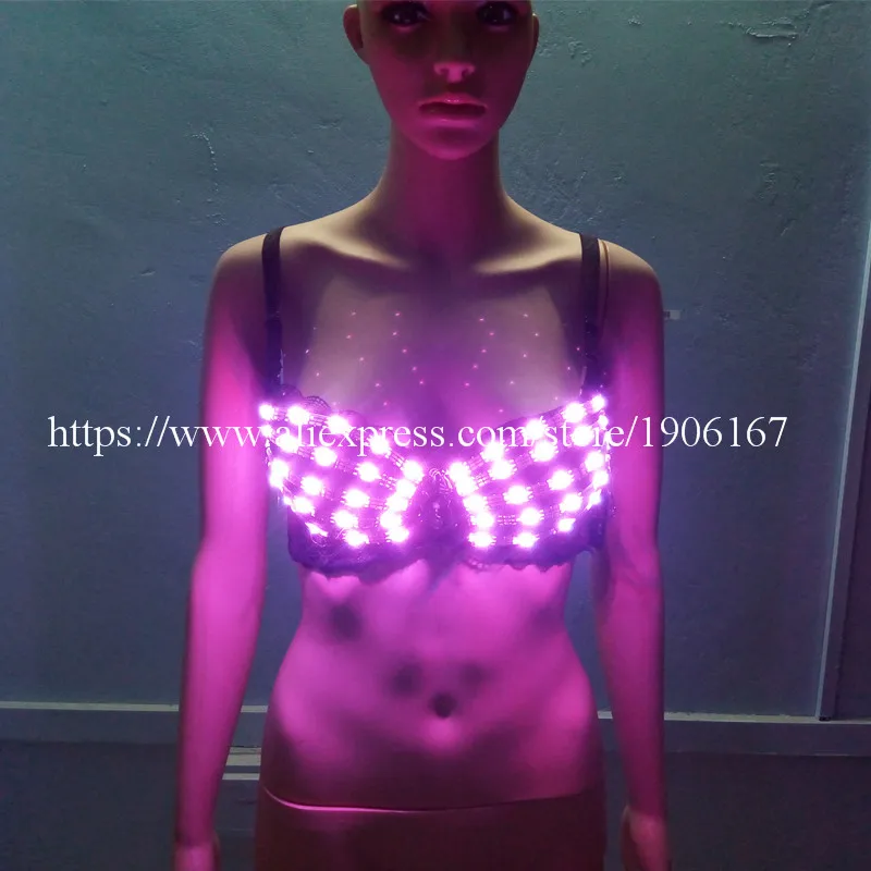 Новый дизайн светящийся сексуальный женский бюстгальтер со светодиодсветильник