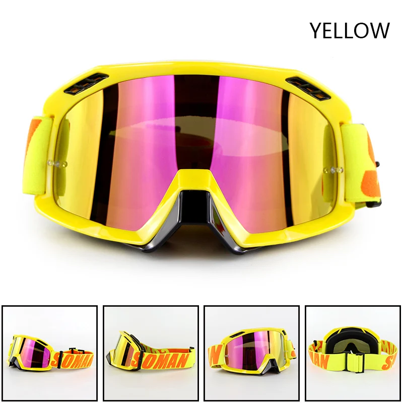 Soman SM15 мотоциклетный шлем защитные очки для мотокросса гонка на мотобайке Gafas