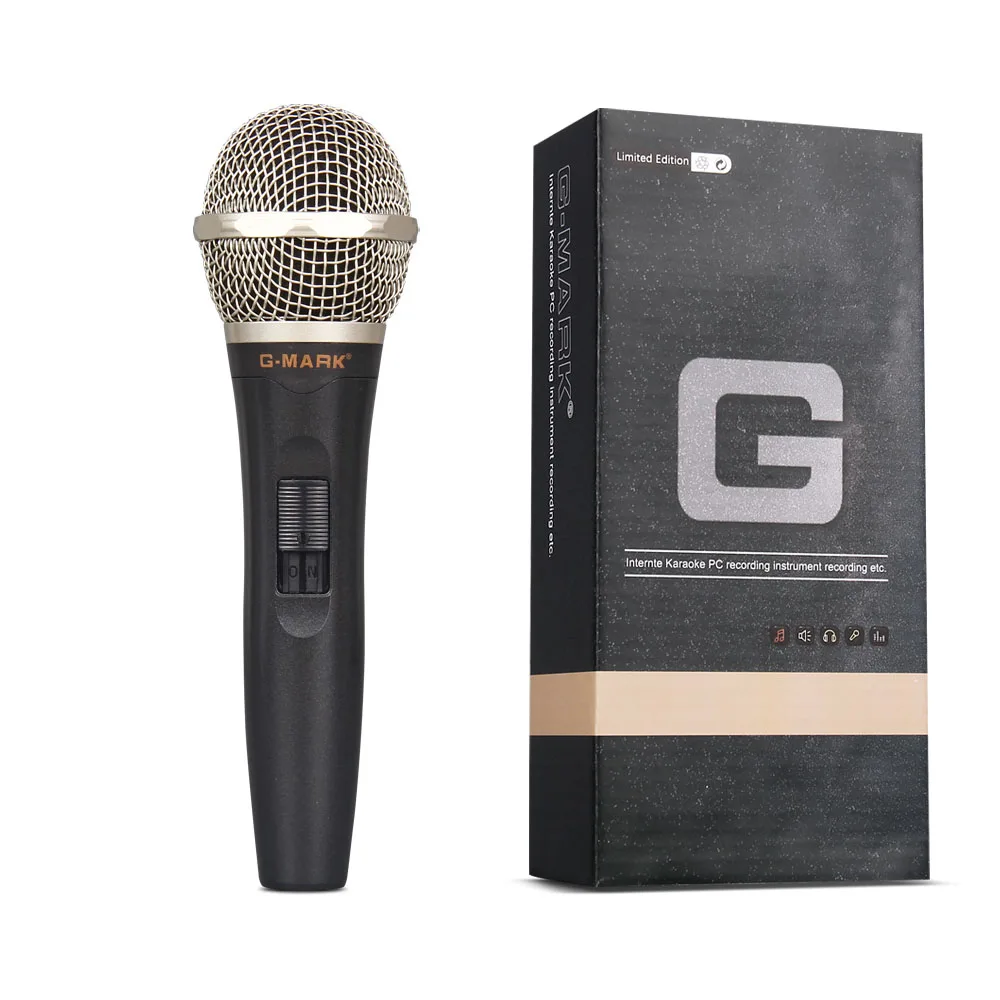 G-MARK G77 профессиональный сценический для певца Vocal проводной микрофон динамический микрофон для видео запись пения под караоке система KTV